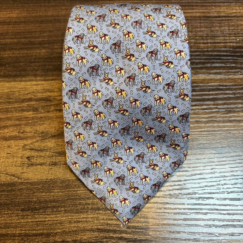 Vineyard Vines | The Seeing Eye | Men’s Silk Tie | Custom Collection | Blue